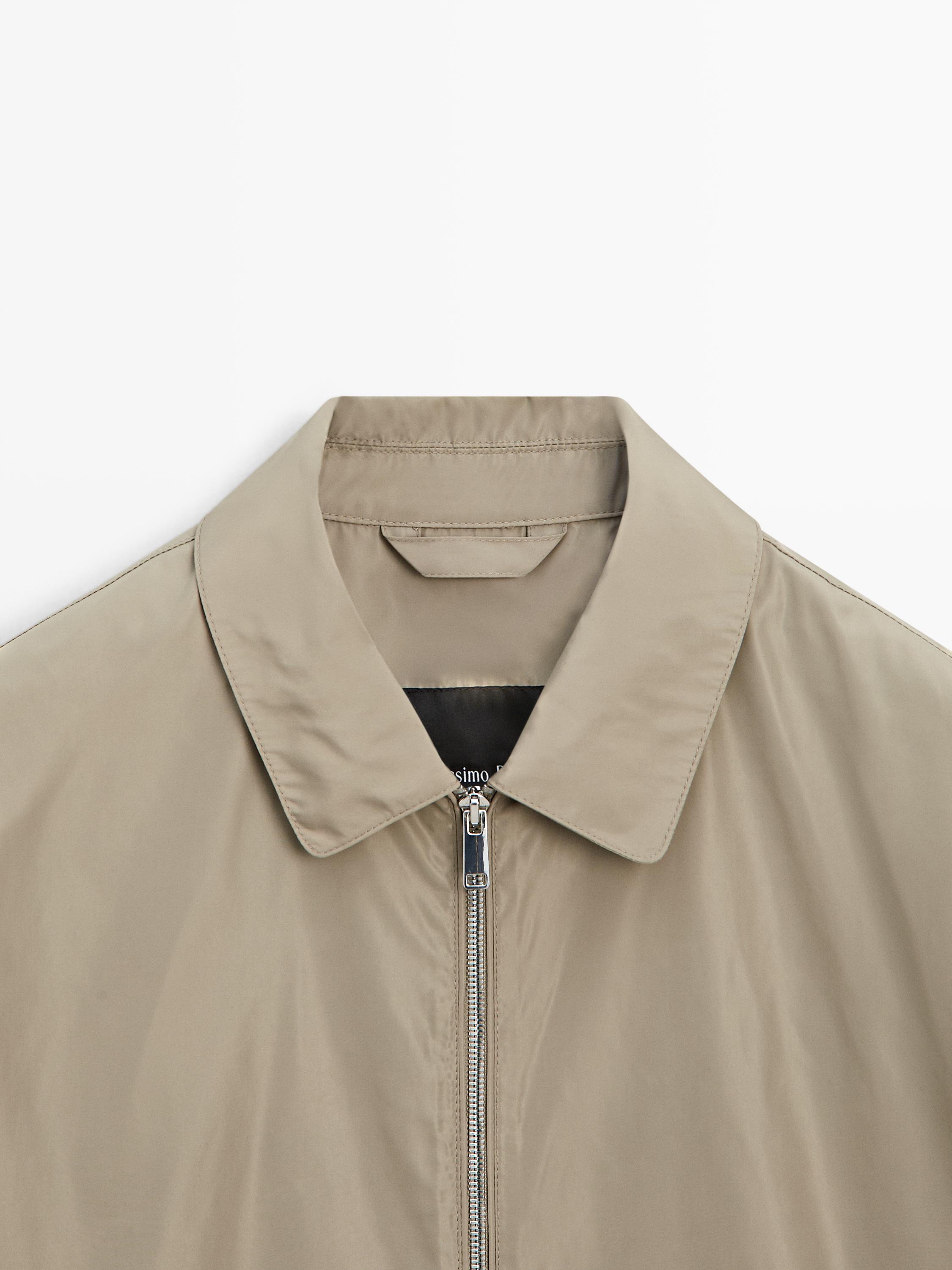 Short technical fabric jacket